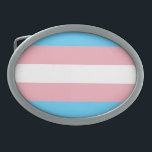 Transgender-Flag Ovale Gürtelschnalle<br><div class="desc">Bei uns findest du eine mit moderne, coole und lustige Transgender Pride Motive. Stöbere durch und jetzt Dein passendes Lieblingsteil!</div>