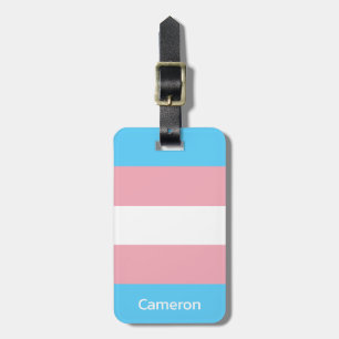 Transgender Flag Personalisiert Gepäckanhänger