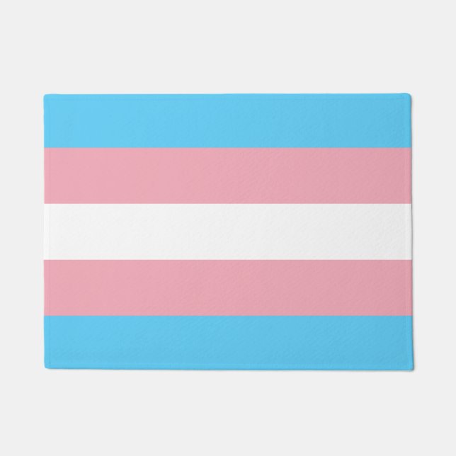 Transgender Flag & Pride Community House matt /LGB Fußmatte (Vorderseite)