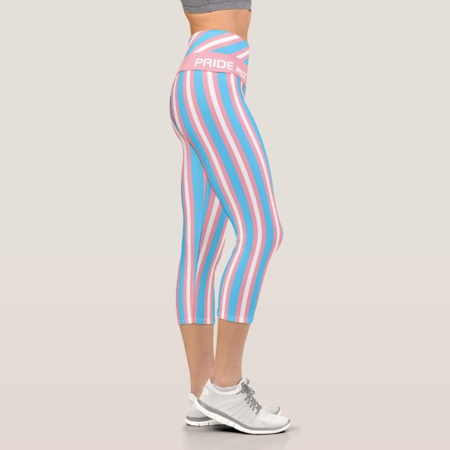 Transgender-Flag & Prix-Community/Geschlechterflag Capri Leggings (Rechts)
