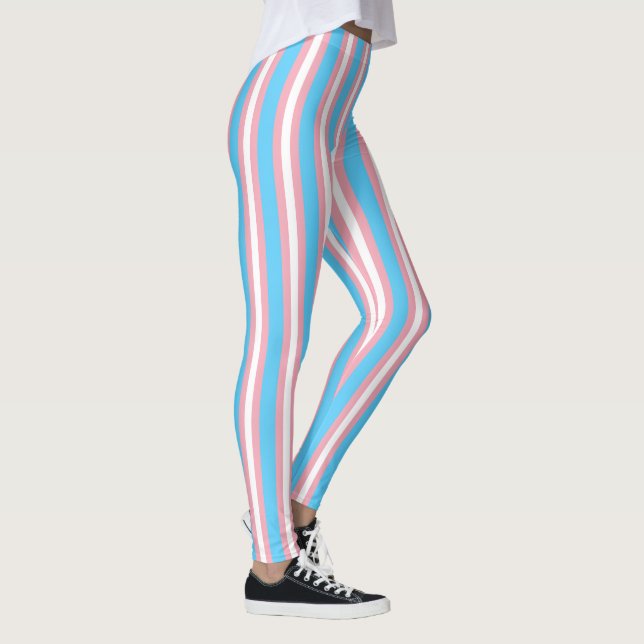 Transgender-Flag & Prix-Community/Geschlechterflag Leggings (Rechts)