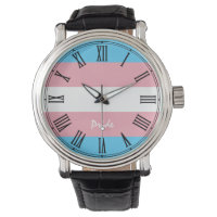 Transgender-Flag & Prix-Uhr