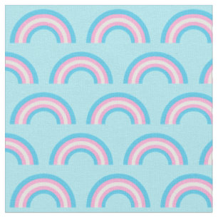 Transgender Flag Rainbows Niedlich Blue Pink White Stoff