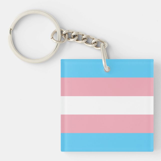 Transgender-Flag Schlüsselanhänger (Vorderseite)