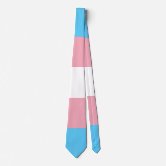 Transgender-Flag trans-prime LGBT-Symbol Homos Krawatte (Vorderseite)