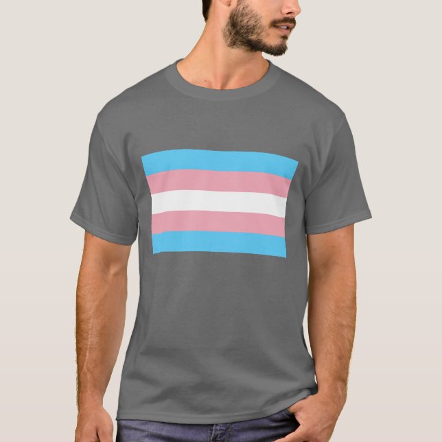 Transgender Flag Transsexual Pride LGBT T-Shirt (Vorderseite)