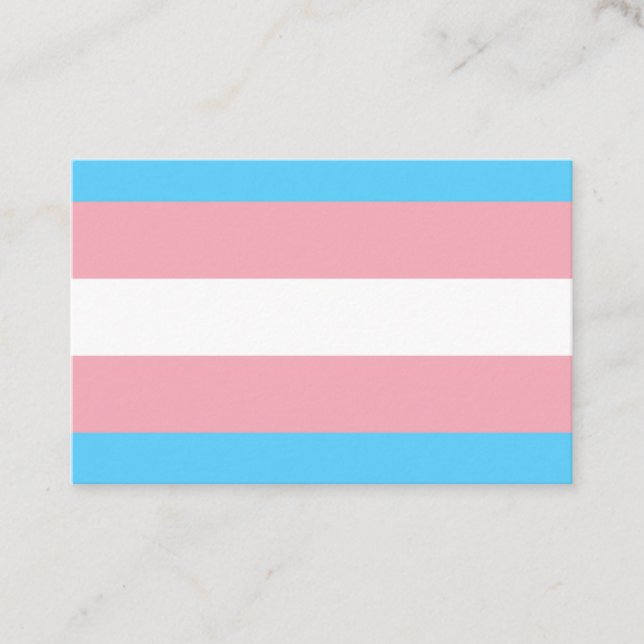 Transgender Flag Visitenkarte (Vorderseite)