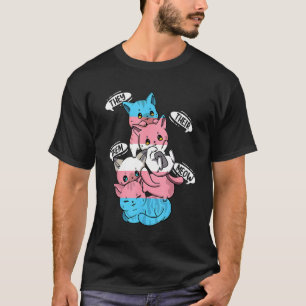 Transgender-Flagge, die sie haben, bedeuten Katze T-Shirt