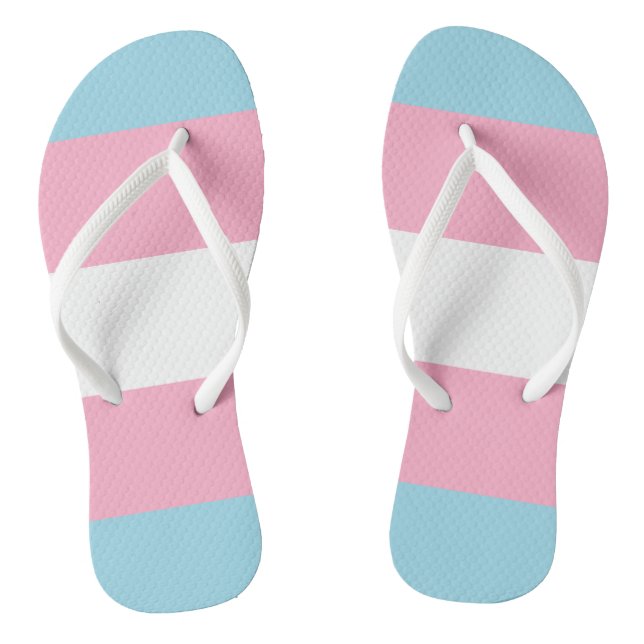 "Transgender-Flagge" drehen Reinfälle um Flip Flops (Fußbett)