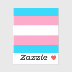 Transgender-Flagge LGBTQIA+ Aufkleber