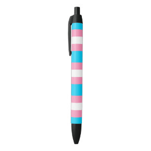 Transgender-Flagge   LGBTQIA+ Pink, Blau und Weiß Kugelschreiber