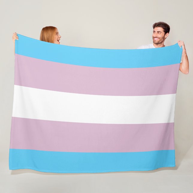 Transgender-Flaggen-Fleece-Decken Fleecedecke (Beispiel)