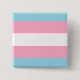"Transgender-Flaggen-" Quadrat-Knopf Button