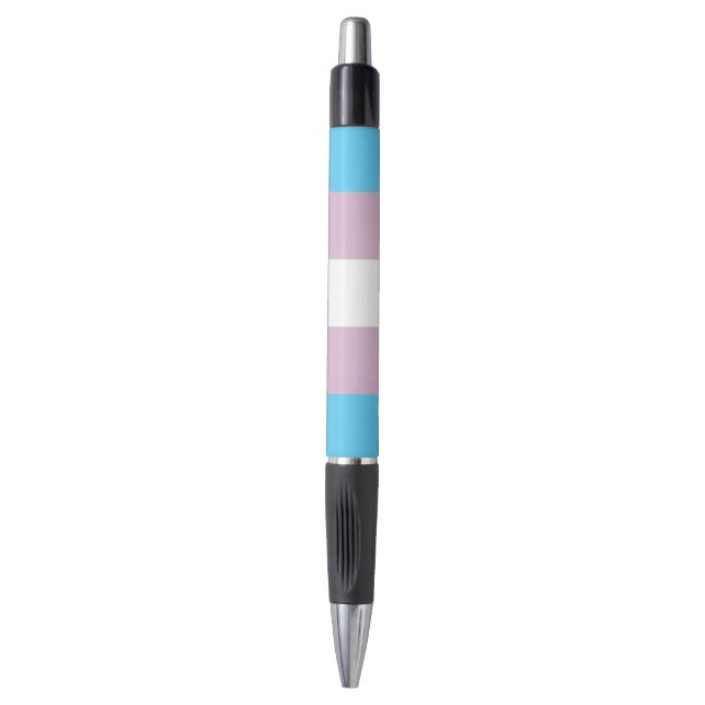 Transgender-Flaggen-Tinten-Stift (Emmy) Kugelschreiber (Vorderseite Vertikal)