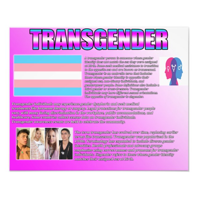 Transgender Fotodruck (Vorne)