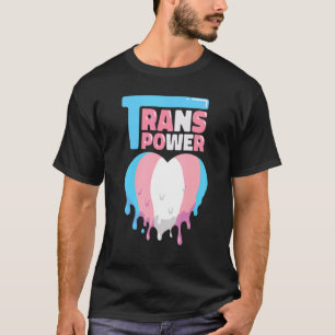 Transgender-geschmolzener Herzrhythmus transexual  T-Shirt
