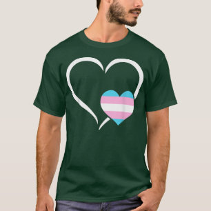 Transgender-Herz-LGBT-Q Coole Trans-Pride-Markieru T-Shirt
