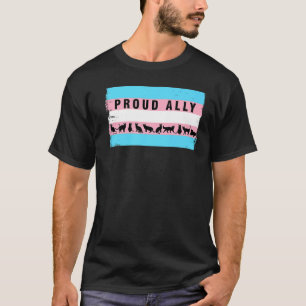 Transgender Katzen Transgender Flag Stolz Bündnis T-Shirt