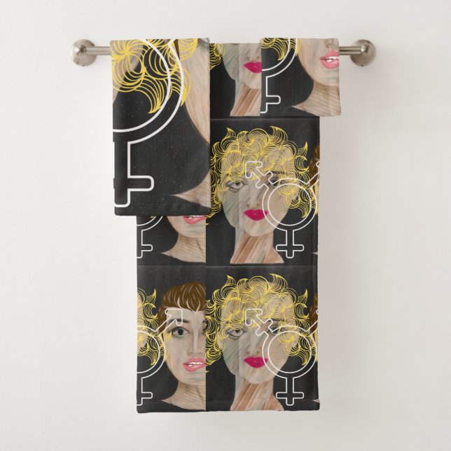 Transgender-Liebe Badhandtuch Set (Insitu)