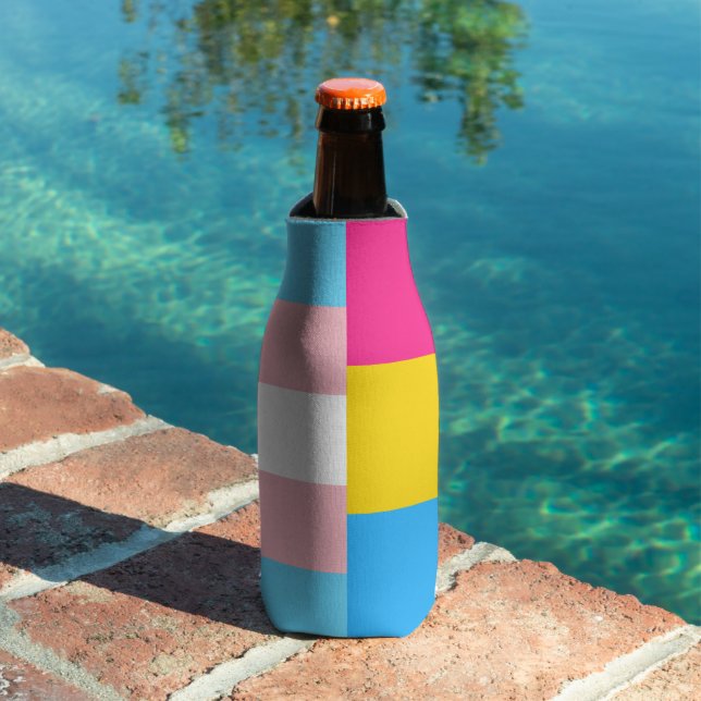 Transgender Pansexual Dual Pride Flag Flaschenkühler (In Situ Pool)
