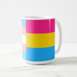 Transgender Pansexual Dual Pride Flag Kaffeetasse