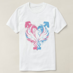 Transgender Phoenix Heart Pride T-Shirt
