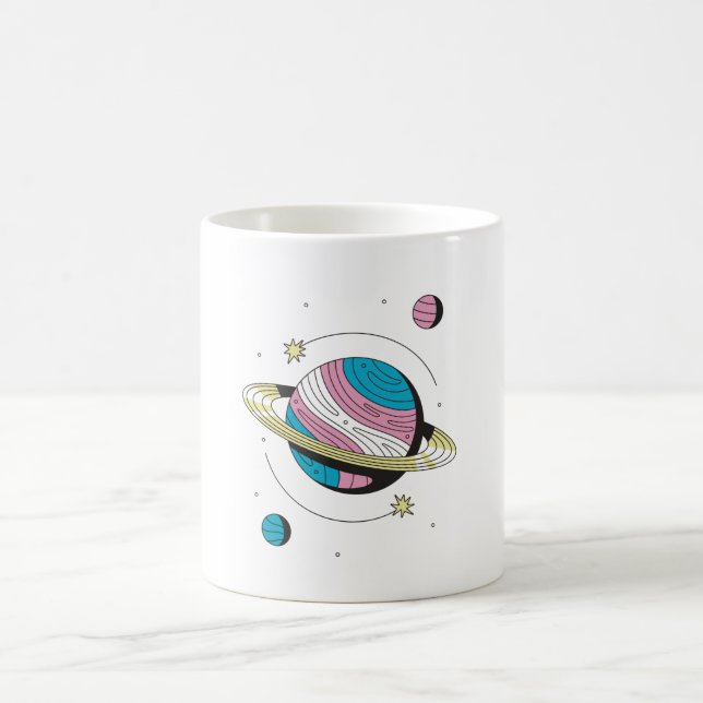 Transgender Planet Kaffeetasse (Mittel)