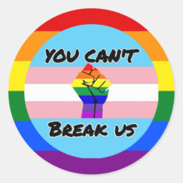 Transgender-Power Runder Aufkleber