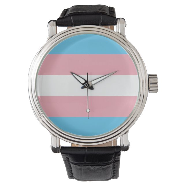 Transgender Pride Armbanduhr (Vorderseite)