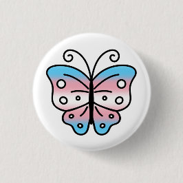 Transgender Pride Butterfly Pin Badge Button