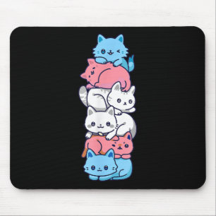 Transgender Pride Cat Lgbt Trans Flag Niedliche Ka Mousepad
