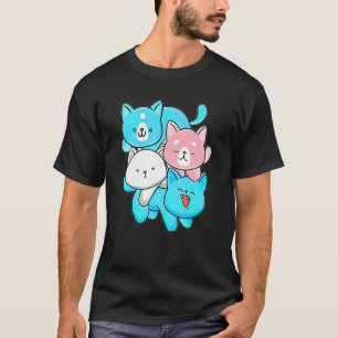 Transgender Pride Cat Lgbt Trans Flag Niedliche Ka T-Shirt