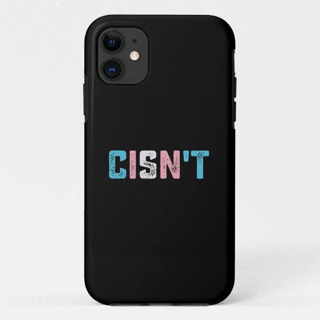 Transgender Pride Cis't LGBTQ Trans Flag Funny Case-Mate iPhone Hülle (Rückseite)