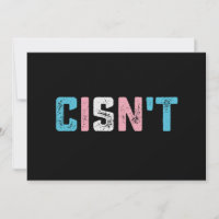 Transgender Pride Cis't LGBTQ Trans Flag Funny
