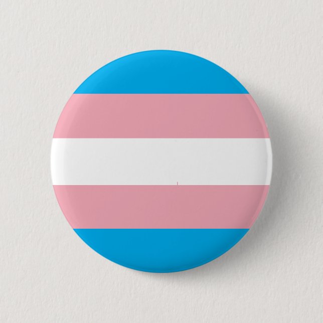 Transgender Pride Flag Button (Vorderseite)