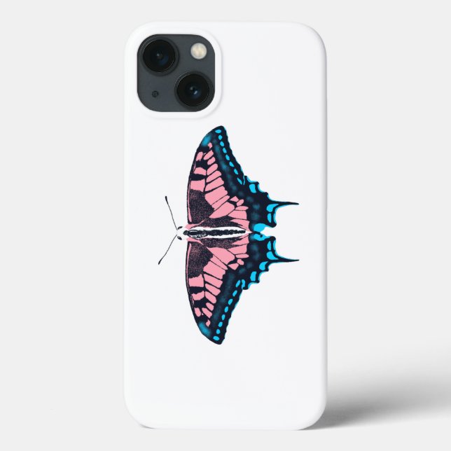 Transgender-Pride-Frack-Butterfly Case-Mate iPhone Hülle (Rückseite)