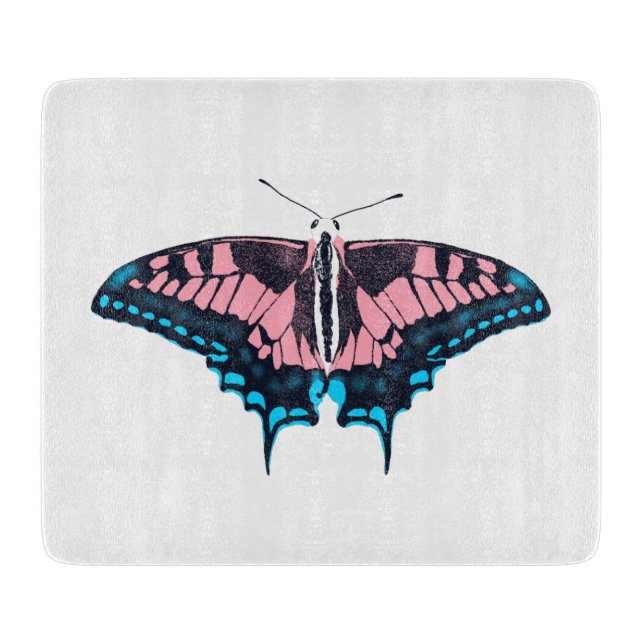 Transgender-Pride-Frack-Butterfly Schneidebrett (Vorderseite)