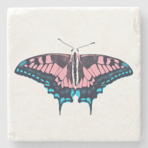 Transgender-Pride-Frack-Butterfly Steinuntersetzer