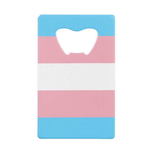 Transgender Pride Geldbeutel Flaschenöffner (Vorderseite)