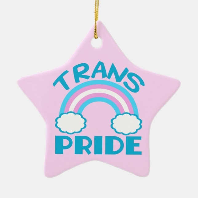 Transgender Pride Keramikornament (Vorne)