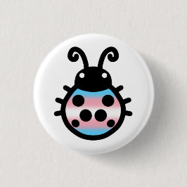 Transgender Pride Ladybug Pin Badge Button
