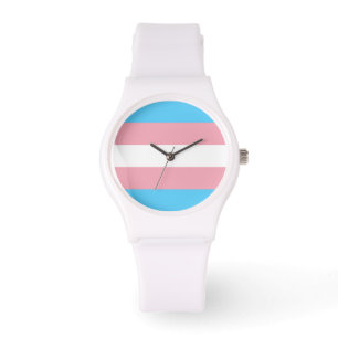 Transgender-Pride-Markierung Armbanduhr