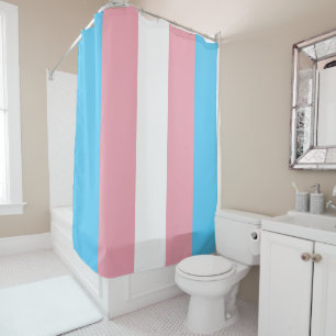 Transgender-Pride-Markierung Duschvorhang