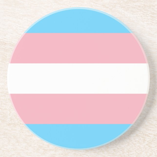 Transgender-Pride-Markierung Getränkeuntersetzer (Vorne)