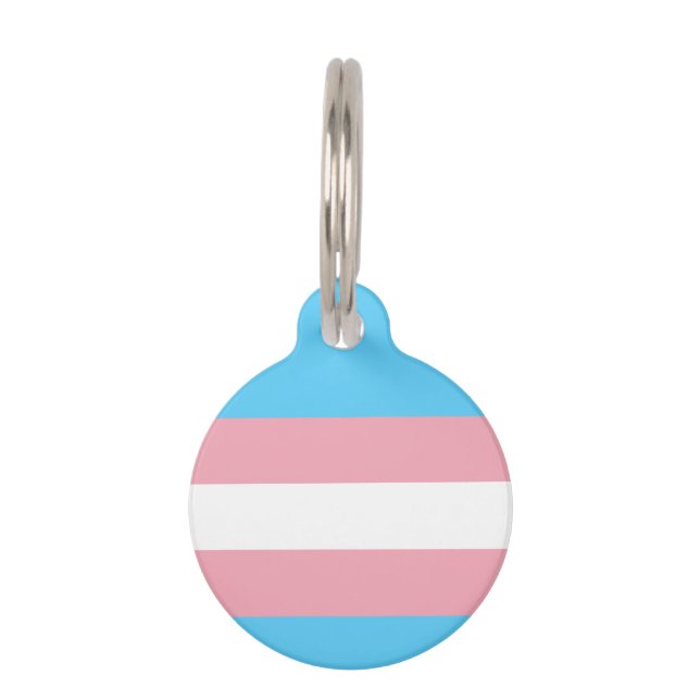 Transgender-Pride-Markierung Haustiermarke (Vorderseite)