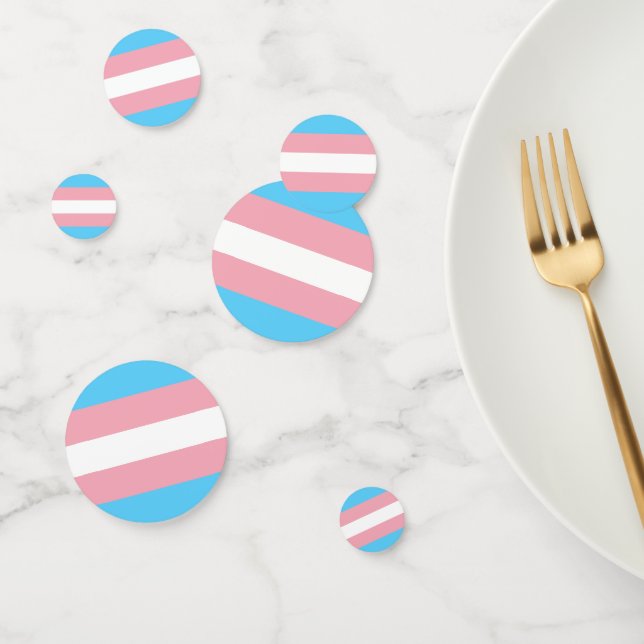 Transgender-Pride-Markierung Konfetti (Gruppe)