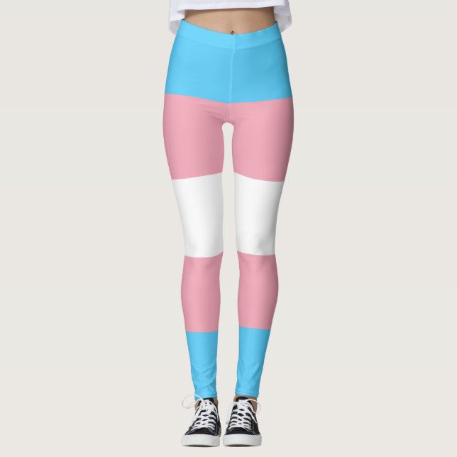 Transgender-Pride-Markierung Leggings (Vorderseite)