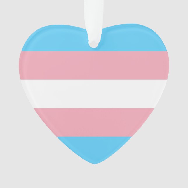 Transgender-Pride-Markierung Ornament (Vorderseite)