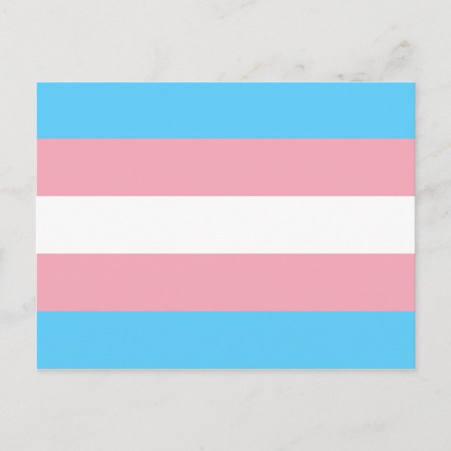Transgender-Pride-Markierung Postkarte (Vorderseite)