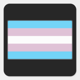 Transgender-Pride-Markierung Quadratischer Aufkleber